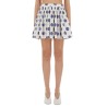 "BALLPOINT PEN POLKA DOTS" PLEATED SKIRT