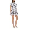 "BALLPOINT PEN POLKA DOTS" PLEATED SKIRT