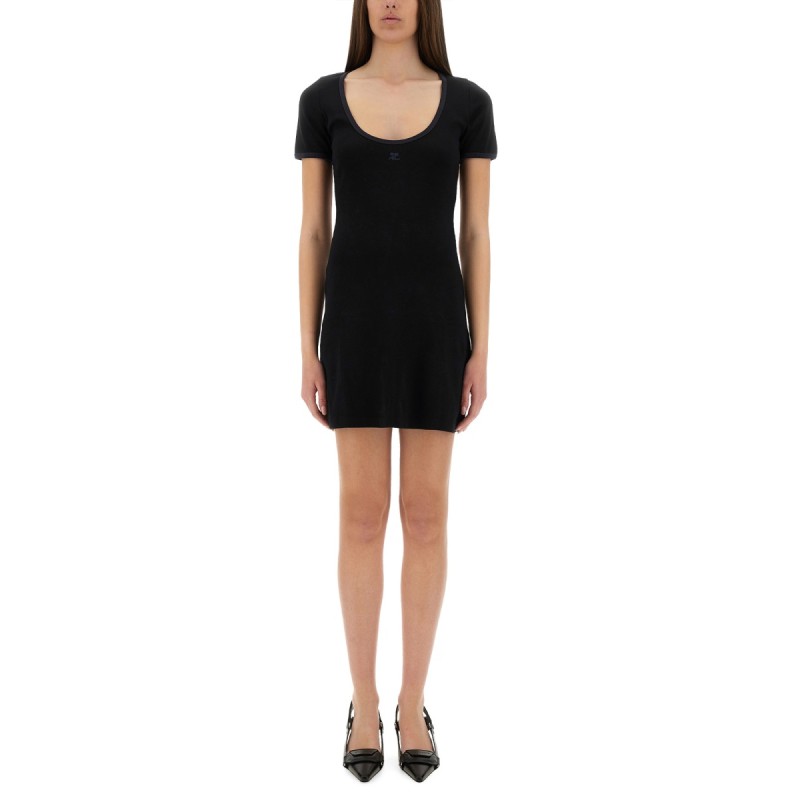 "HOLISTIC CONTRAST" MINI DRESS