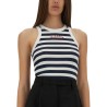 "ADA" STRIPED TOP