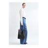 Suede shopping bag