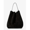 Suede shopping bag
