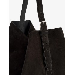 Suede shopping bag