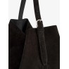 Suede shopping bag