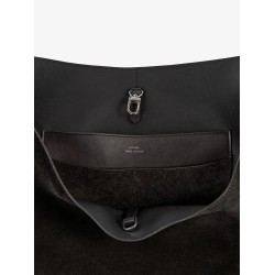 Suede shopping bag