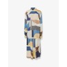 Patchwork silk dress