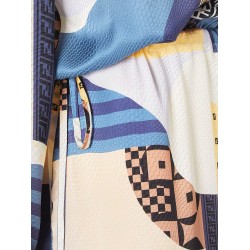 Patchwork silk dress