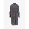 Striped Kimono-Sleeve Shirtdress