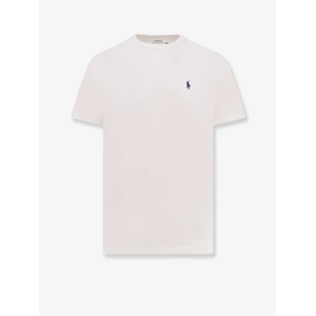 Heavy cotton T-shirt with logo embroidery