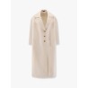 Wool and silk crepe coat with all-over GG motif