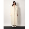 Wool and silk crepe coat with all-over GG motif