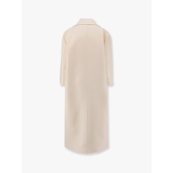 Wool and silk crepe coat with all-over GG motif