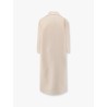 Wool and silk crepe coat with all-over GG motif