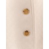 Wool and silk crepe coat with all-over GG motif