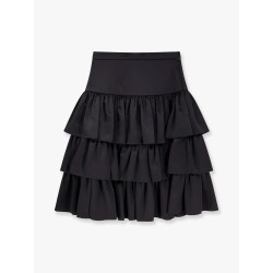 Satin ruffle skirt