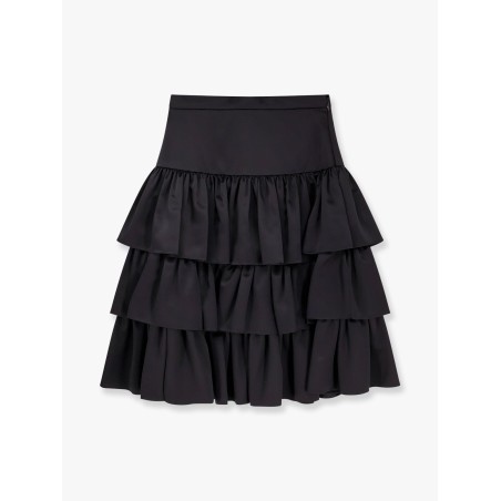 Satin ruffle skirt