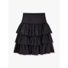 Satin ruffle skirt