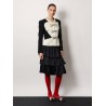 Satin ruffle skirt