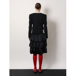 Satin ruffle skirt