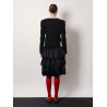 Satin ruffle skirt