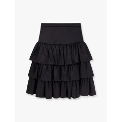 Satin ruffle skirt