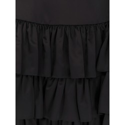 Satin ruffle skirt
