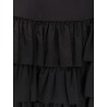 Satin ruffle skirt