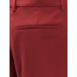 Wool oversize low-rise trouser with slit on the front