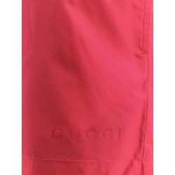 Fluo nylon swim trunks with gucci dust bag