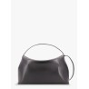 T-lock leather handbag with frontal monogram