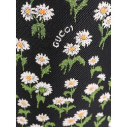 Crêpe jacquard midi skirt with floral pattern
