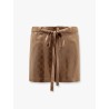 Viscose blend shorts with allover gg logo