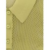 Perforated polo shirt