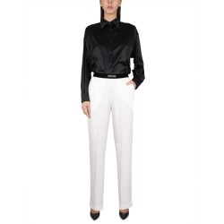 CAMICIA IN RASO DI SETA STRETCH