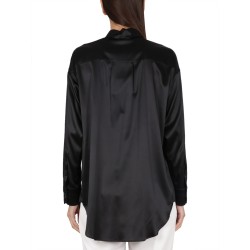 CAMICIA IN RASO DI SETA STRETCH