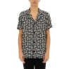 MONOGRAM PRINT PAJAMA SHIRT