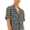 MONOGRAM PRINT PAJAMA SHIRT