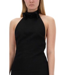 SHORT DRESS WITH NECKLINE ON BACK