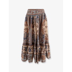 Ascension Tiered midi skirt
