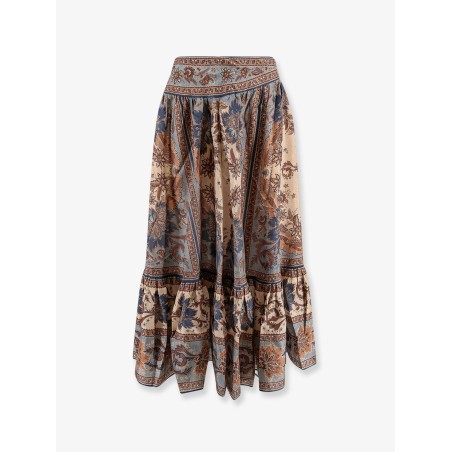 Ascension Tiered midi skirt