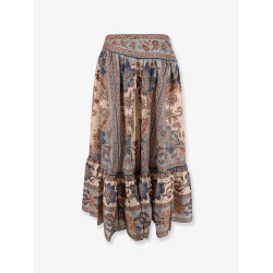 Ascension Tiered midi skirt