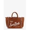 Vanity cotton handbag with rhinestones