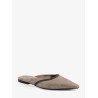 Suede mule with Monili detail