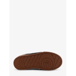 Fendi Match suede sneakers with jacquard FF fabric inserts