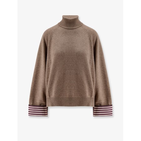 Cashmere sweater with Monili detail