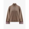 Cashmere sweater with Monili detail