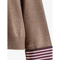 Cashmere sweater with Monili detail
