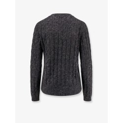 Wool blend sweater with all-over sequins