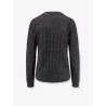 Wool blend sweater with all-over sequins