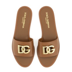 LEATHER SLIDE SANDAL